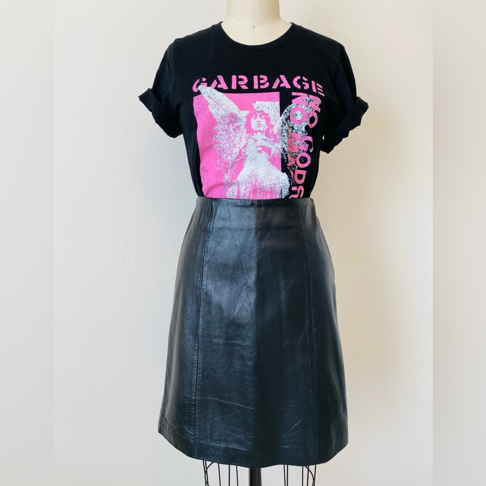 Vintage 90’s/Y2K ALFANI Genuine Leather Skirt